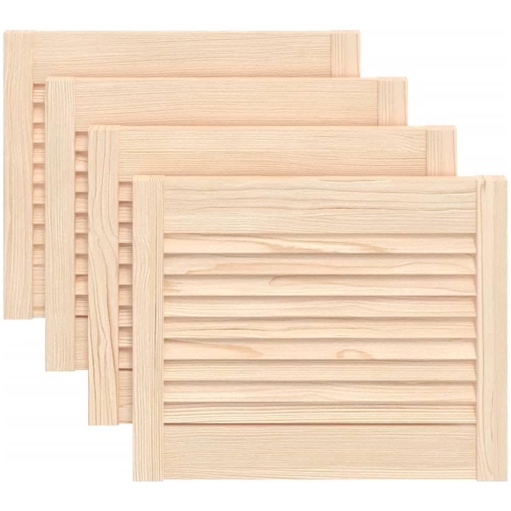 Ante con Design a Lamelle 4 pz 39,5x49,4 cm in Legno di Pino - Foto 1