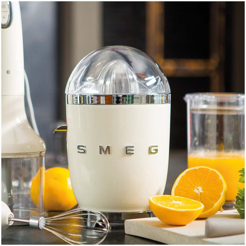 Spremiagrumi CJF11CREU Estetica Anni '50 Potenza 70 Watt Cono in Acciaio Inox Colore Panna Lucido - Foto 5