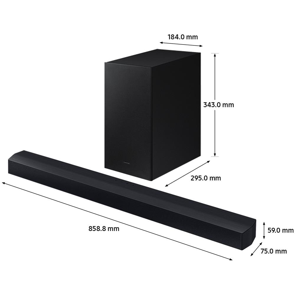 Soundbar C450 2.1 Subwoofer Wireless Potenza Totale 300 W Bluetooth - Nero - Foto 4