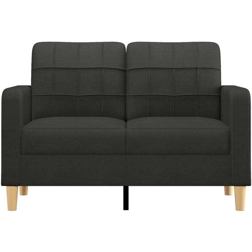 Divano A 2 Posti Nero 120 Cm In Tessuto - Foto 3