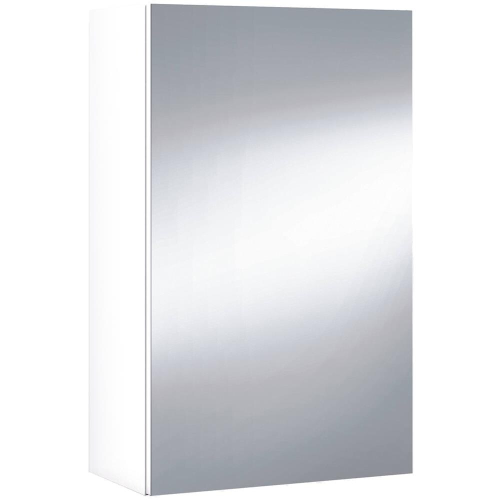 Mobile Pensile Bagno Lafayette, Mobile Colonna Per Bagno, Armadietto Sospeso, Bianco Lucido, 40x21h65 - 1 Anta Cm - Foto 2