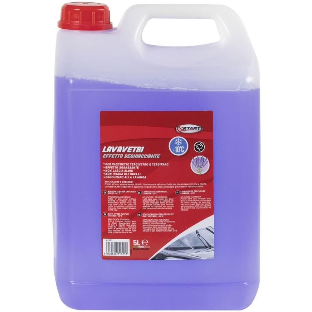 Lavavetri Profumato Lavanda - Effetto Deghiacciante - Capienza 5 Litri - Per Vaschette Tergivetro E Tergifaro - Effetto Sgrassante - Foto 1