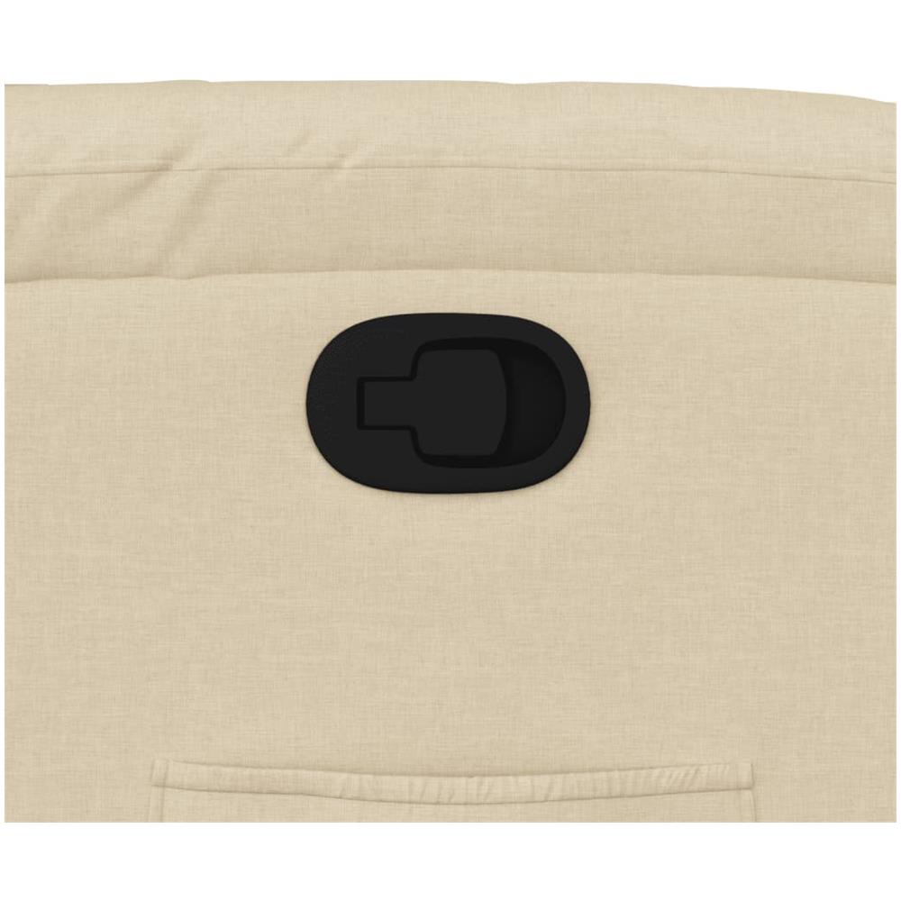 Poltrona Reclinabile In Tessuto Crema - Foto 10