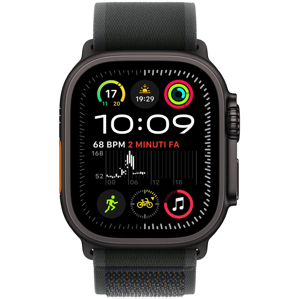Watch Ultra 2 GPS + Cellular 49mm Cassa Titanio Nero con Nero Trail Loop - M /L - Foto 2