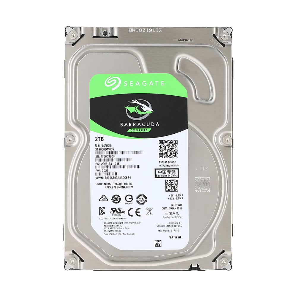 2tb Hdd Desktop Hard Disk Interno 7200rpm Sata 6gb / s 64mb Cache 3,5 Pollici St2000dm001 - Foto 1