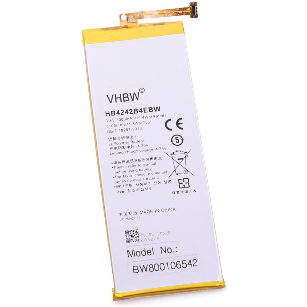 Batteria Per Cellulari Smartphone Huawei H60-l02, Honor 6, Mulan Sostituisce Hb4242b4ebw 3000mah (3.8v) - Foto 2