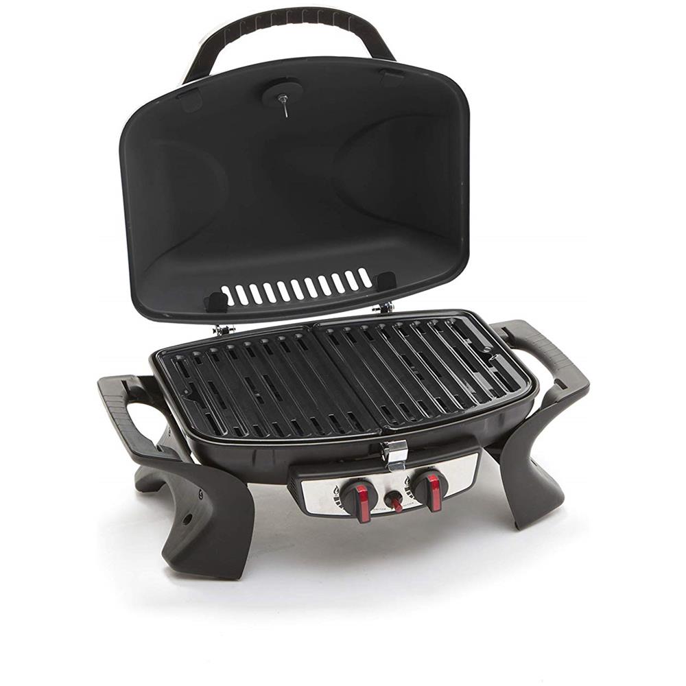 Barbecue Portatile Alimentato A Gas Con Due Fuochi E Termostato - Foto 2