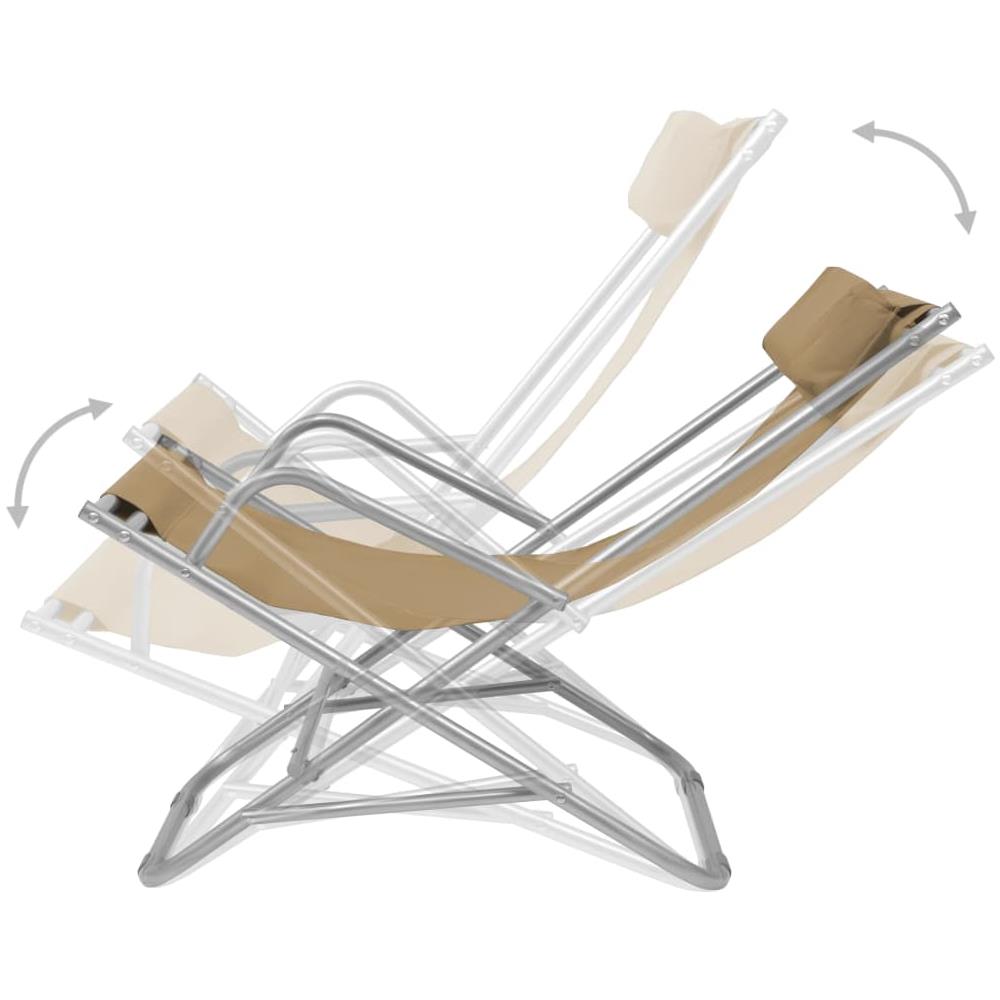 Sedie A Sdraio Reclinabili 2 Pz In Acciaio Talpa - Foto 2