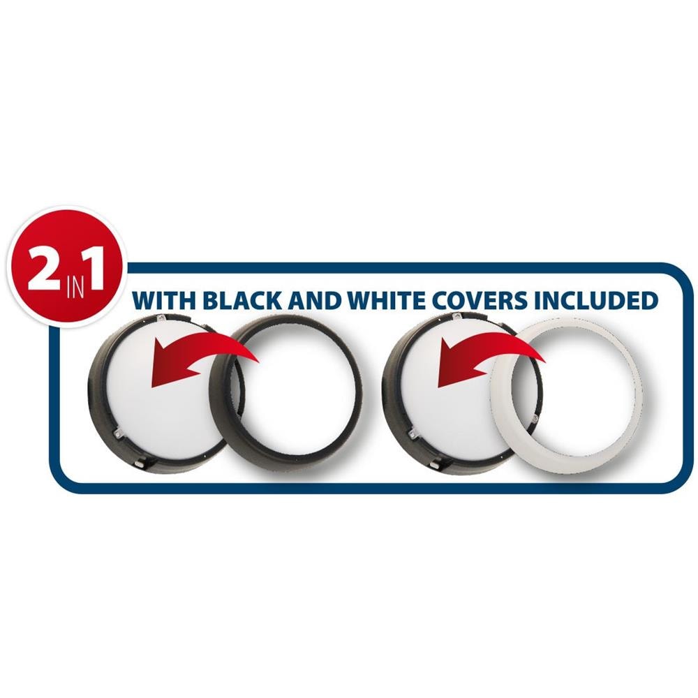 Plafoniera Led Tonda 700 Lumen 2 Cornici Incluse Ublo2 Bianco E Nero - Foto 2