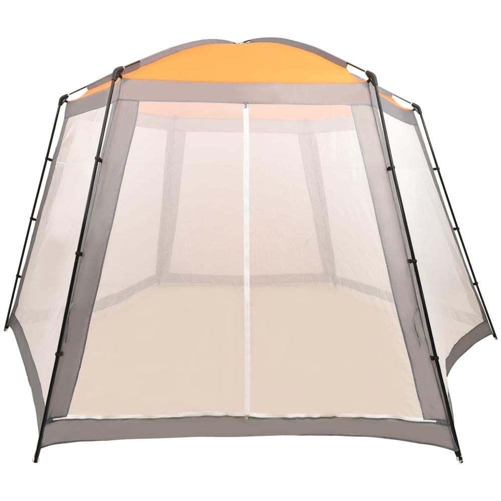 Tenda per Piscina in Tessuto 500x433x250 cm Grigio - Foto 3