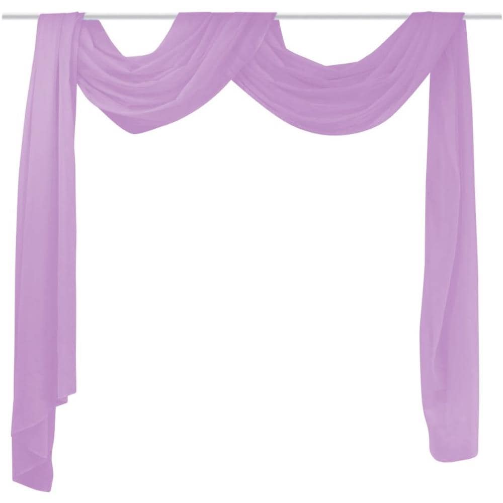 Drappo Per Tende In Voile 140x600 Cm Lilla - Foto 2