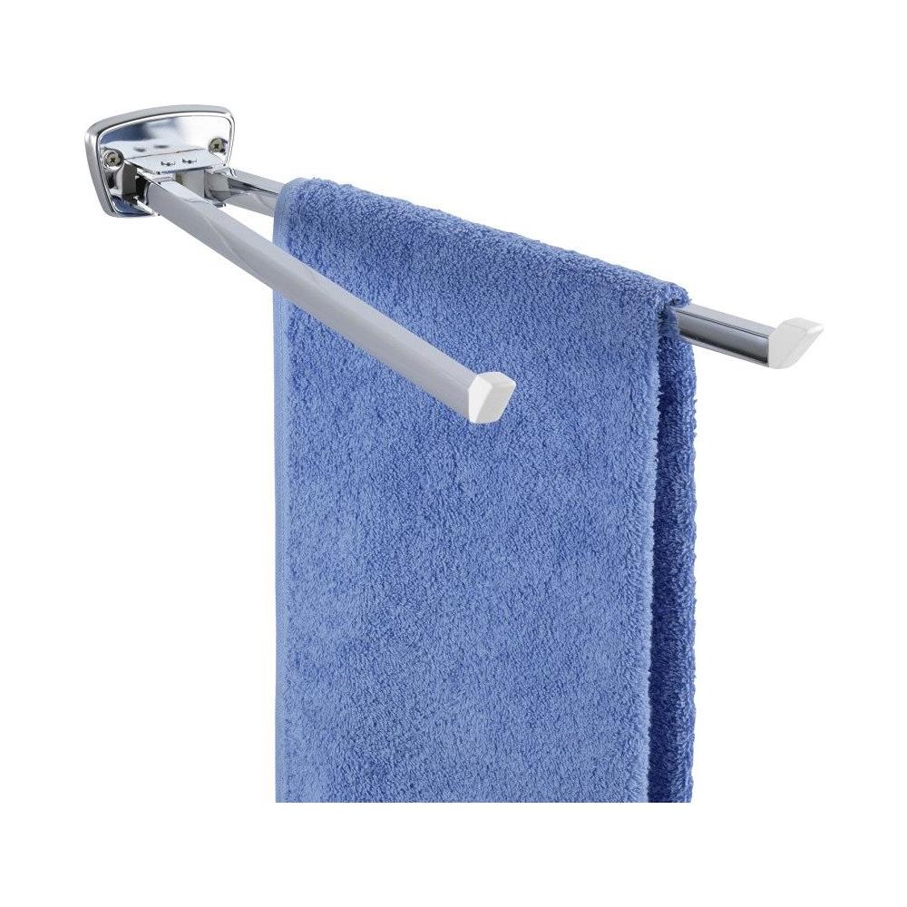 Portasalviette Doppio Basic In Acciaio Inox, - Foto 1