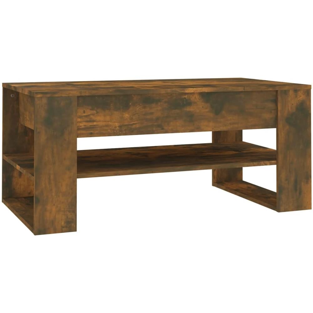 Tavolino Salotto Rovere Anticato 102x55x45 Cm Legno Multistrato - Foto 1