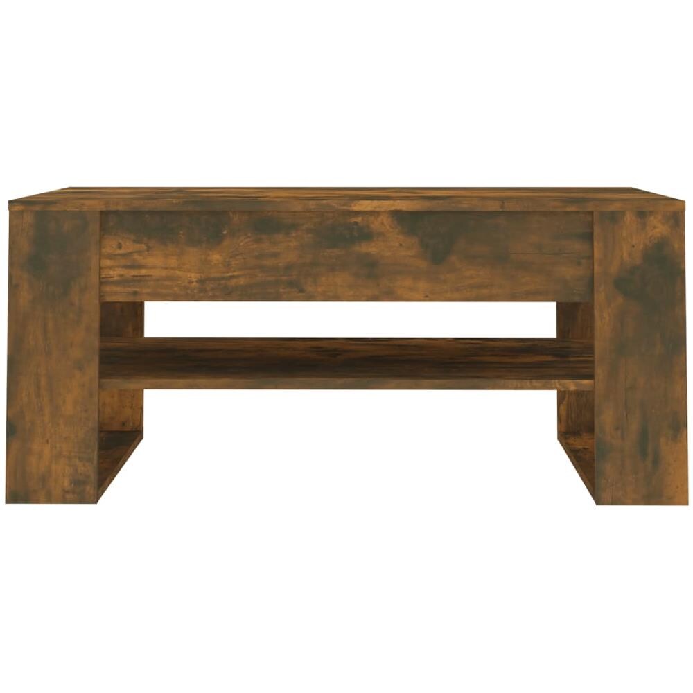 Tavolino Salotto Rovere Anticato 102x55x45 Cm Legno Multistrato - Foto 2