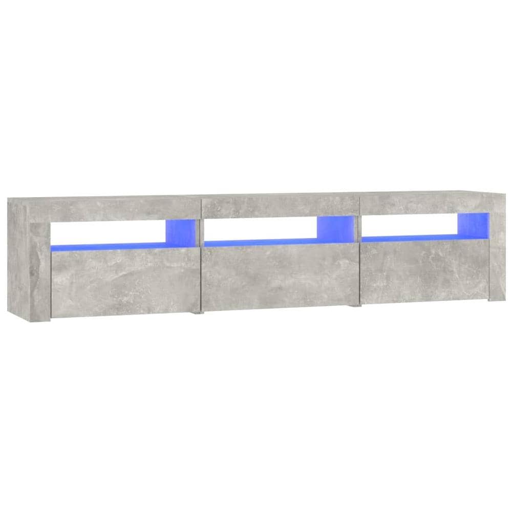 Mobile Porta TV con Luci LED Grigio Cemento 180x35x40 cm - Foto 2