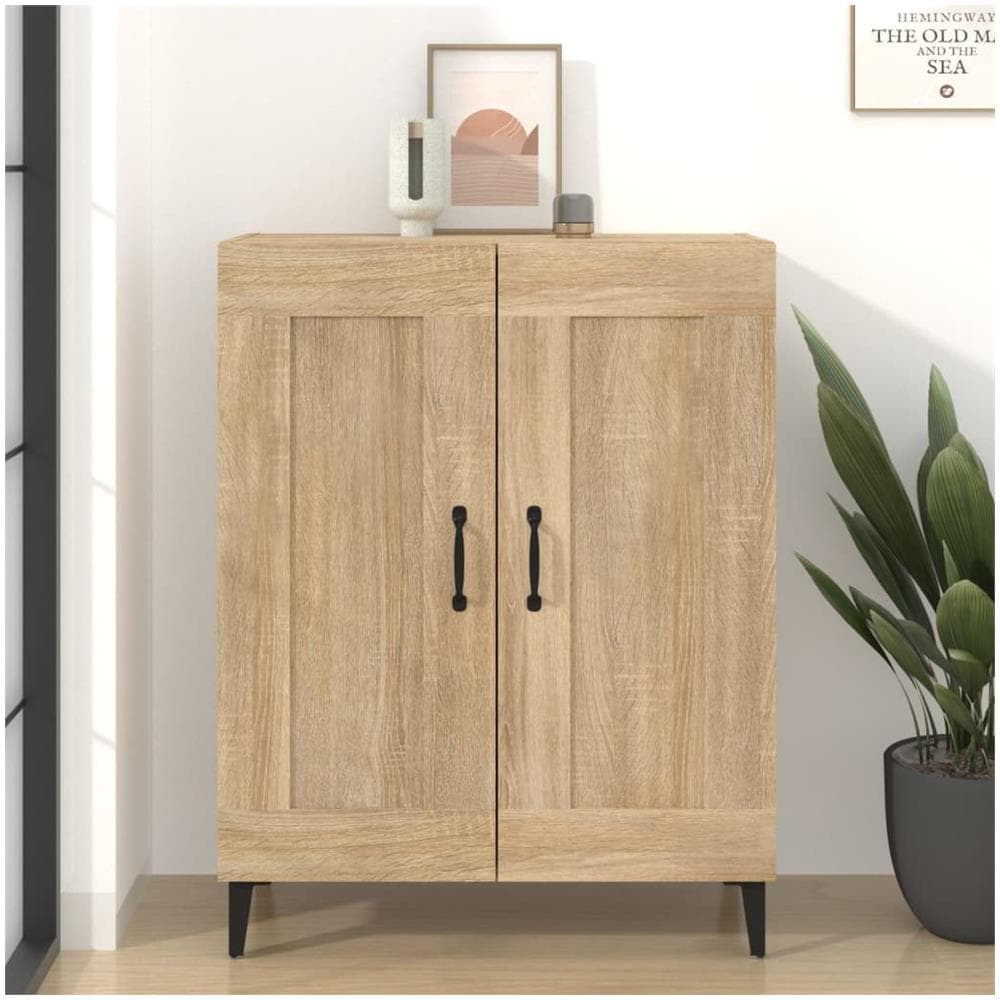 Credenza Rovere Sonoma 69,5x34x90 Cm In Legno Multistrato - Foto 1