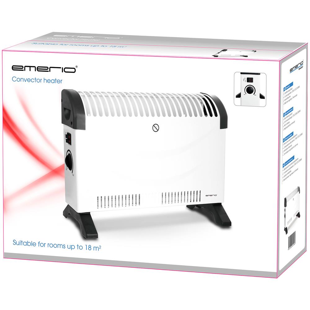Convettore Elettrico Ch-128215 3 Livelli Di Potenza Temperatura Regolabile Termostato 2000w Colore Bianco - Foto 5