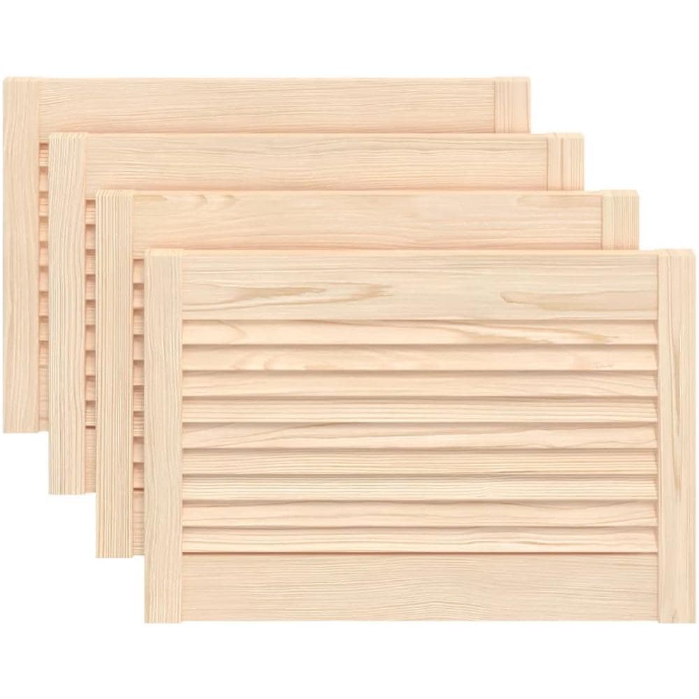 Ante con Design a Lamelle 4 pz 39,5x59,4 cm in Legno di Pino - Foto 1