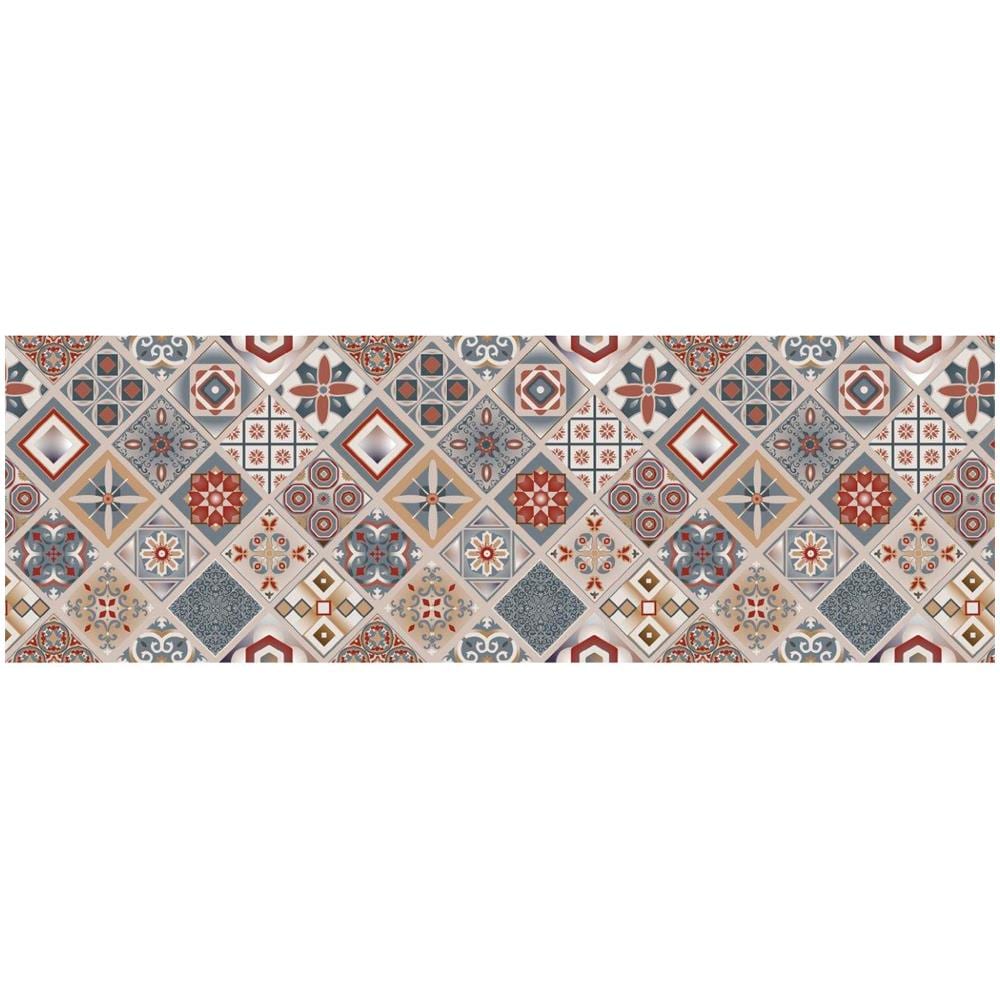 Tappeto Passatoia Cucina Antiscivolo Sottolavello Digitale Fantasie Varie 50x400 Mattonella - Foto 2