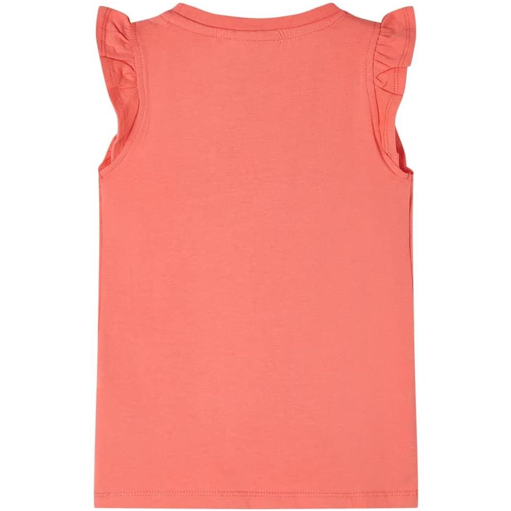 Maglietta da Bambina con Maniche Volant Corallo 104 - Foto 2