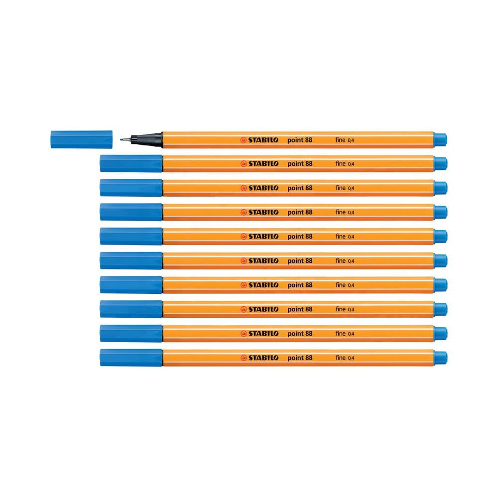 point 88 - Fineliner - Confezione da 10 - Blu Oltremare - Foto 1
