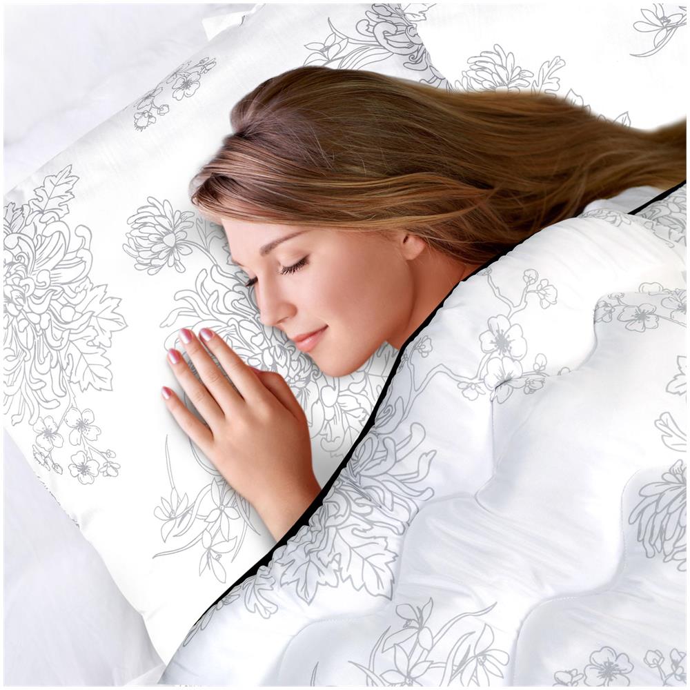 Cuscino in microfibra stampata AIO FACTORY 70x80 cm - Anallergico, Floreale - Foto 3