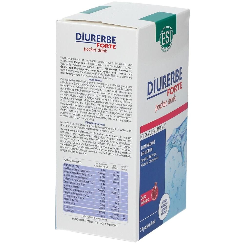 Diurerbe Forte Pocket Drink Melograno 24 X 20 ml - Foto 2