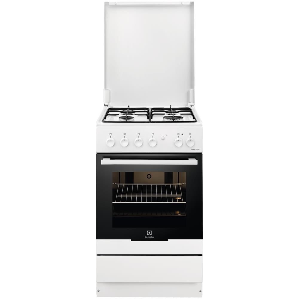 Cucina Elettrica RKK20161OW 4 Fuochi a Gas Forno Elettrico Multifunzione Classe A Dimensioni 50 x 50 cm Colore Bianco - Foto 1