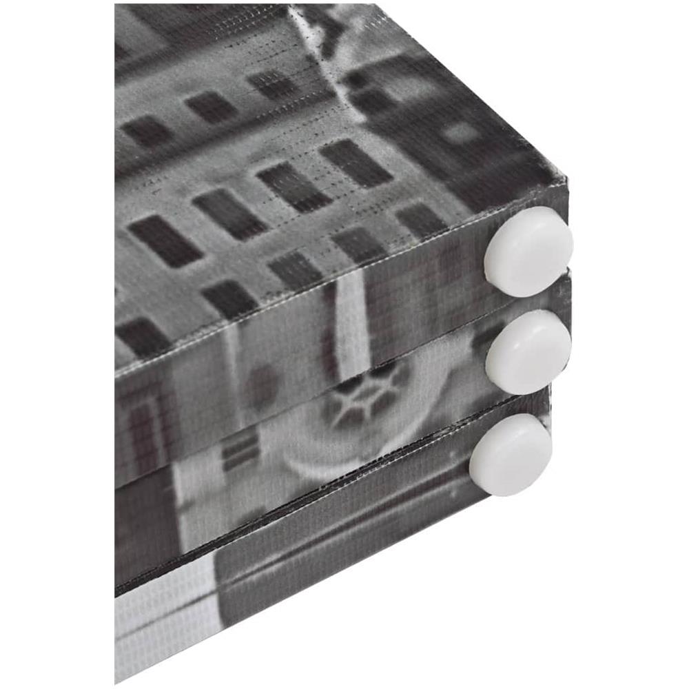 Paravento Pieghevole 120x170 cm Stampa New York Bianco e Nero - Foto 5