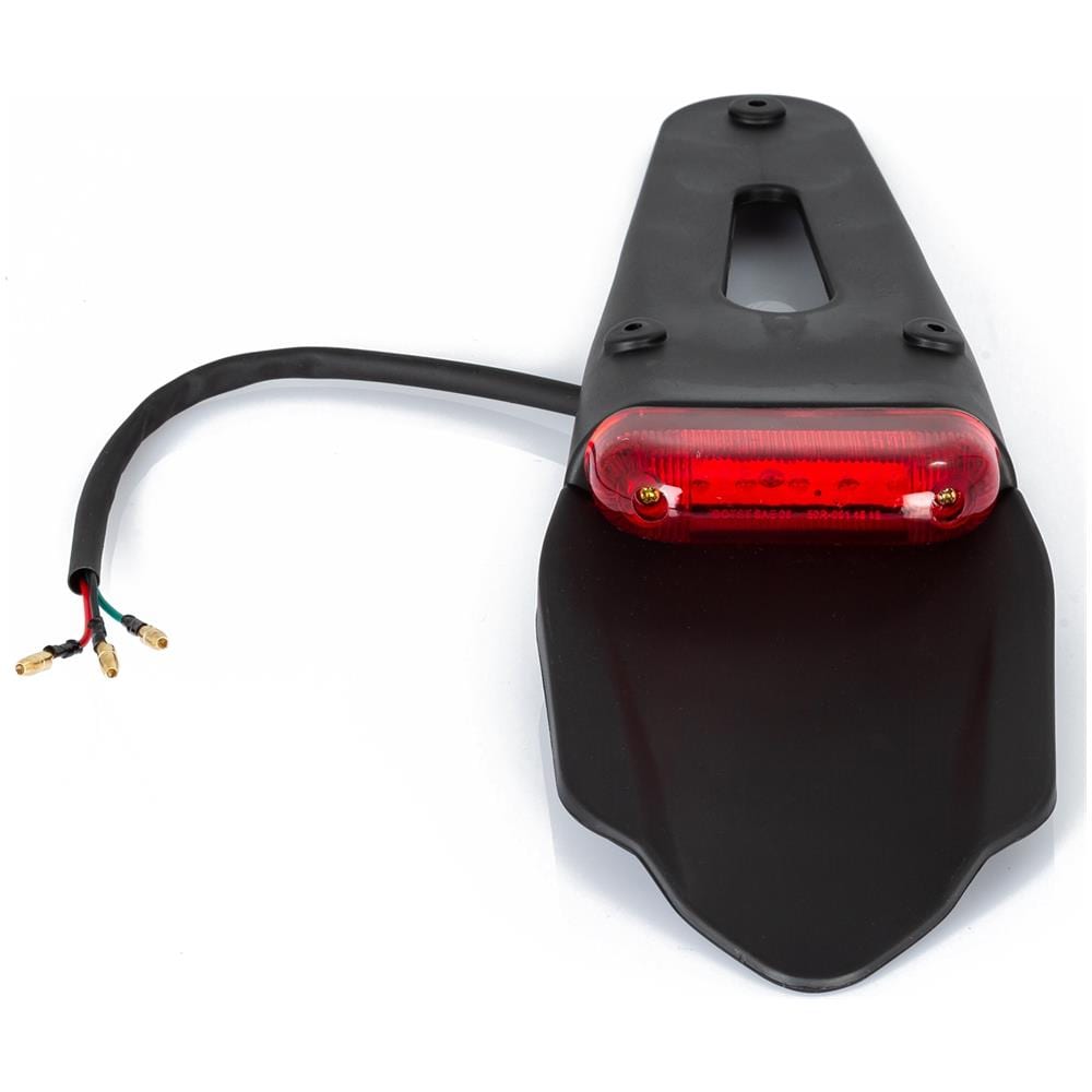 Parafango Posteriore Led Rosso Moto Motocross Universale Faro Enduro Omologato - Foto 3