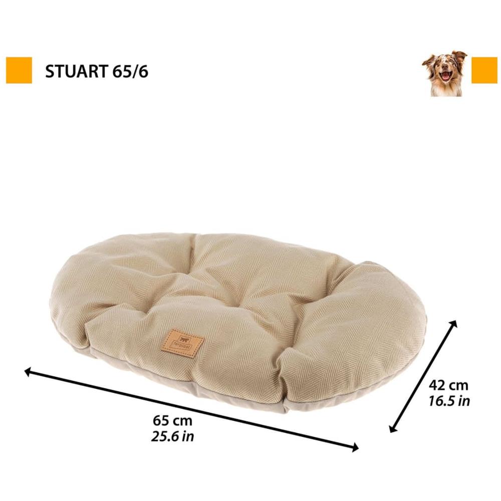Cuscino Per Cani E Gatti Stuart 65/6 Beige - Foto 5