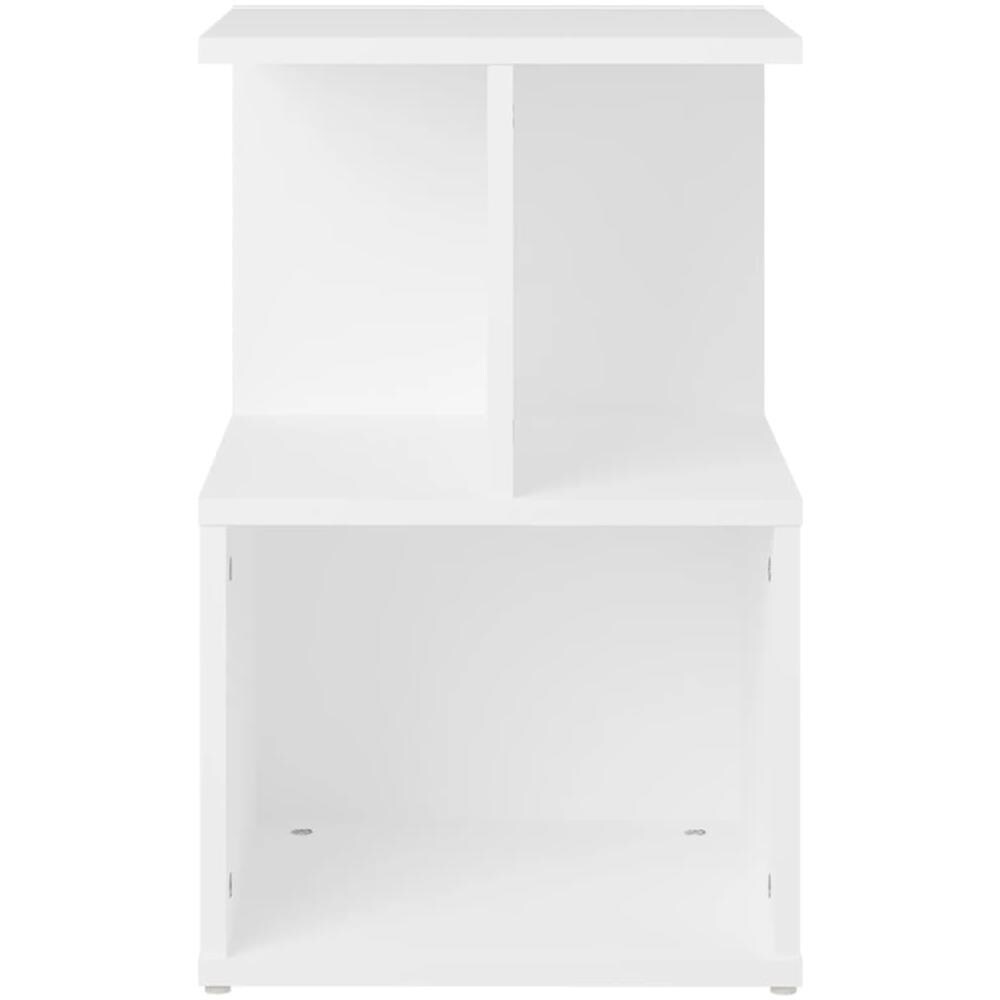 Comodini 2 pz Bianchi 35x35x55 cm in Legno Multistrato - Foto 1