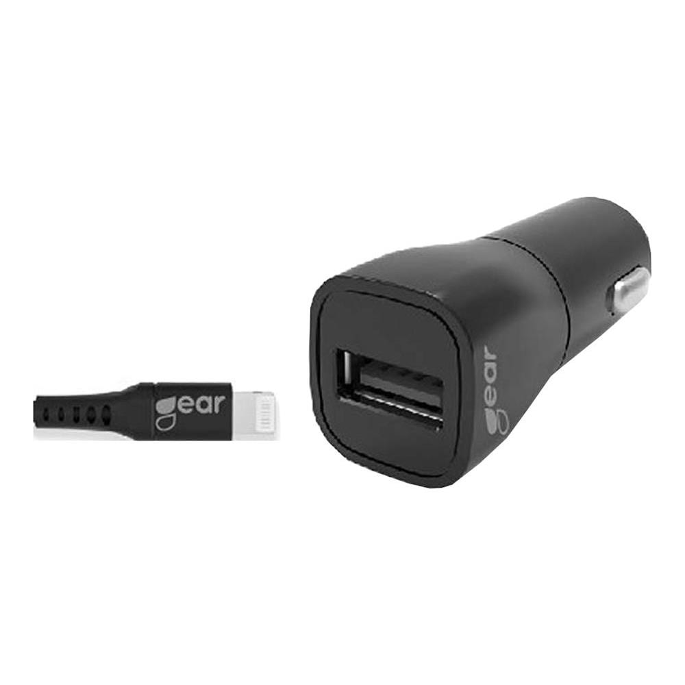 Caricabatterie 12-24v 1xusb 2.4a Cavo Lightning Nero 1m Mfi C89 - Foto 1