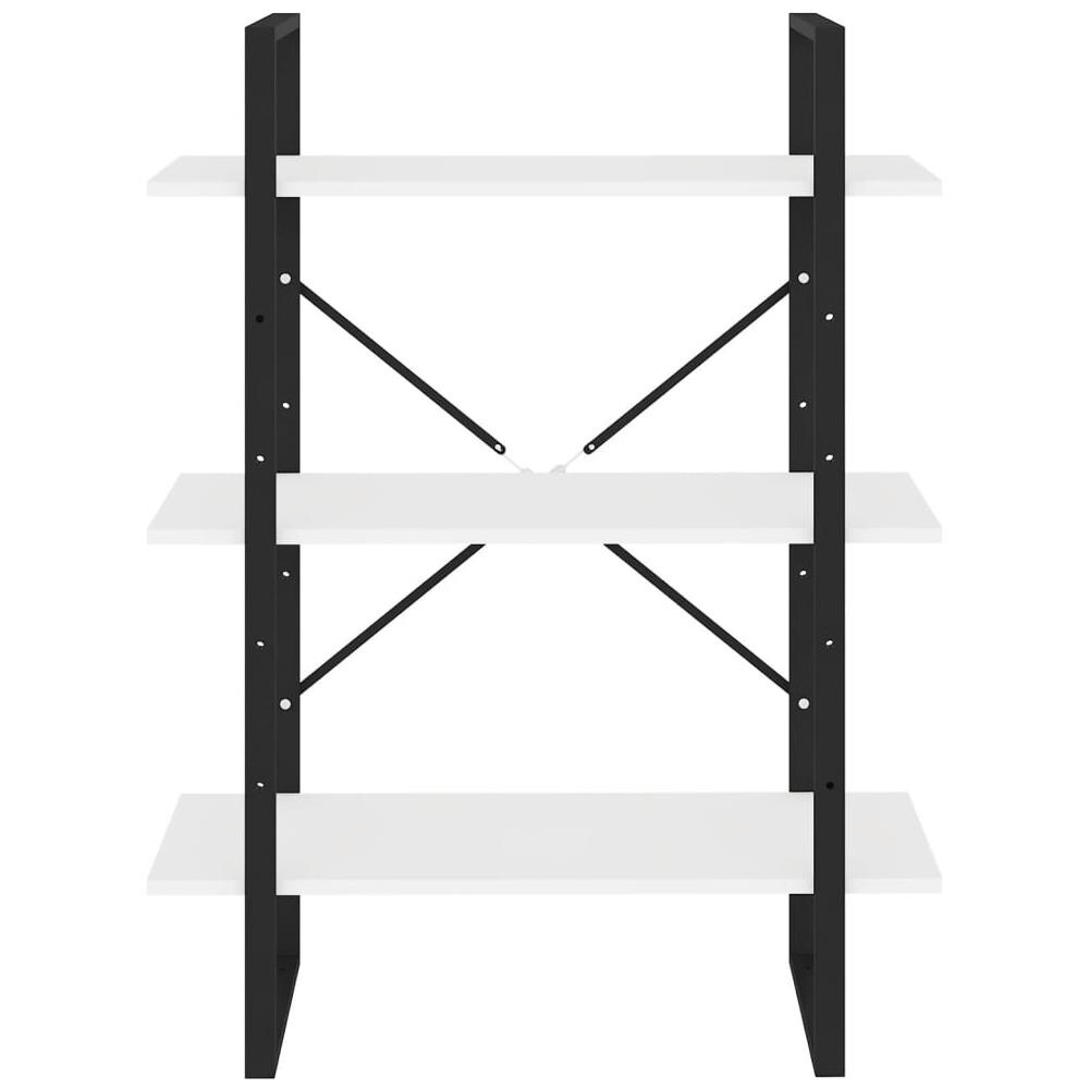 Libreria Bianca 80x30x105 cm in Legno Multistrato - Foto 2