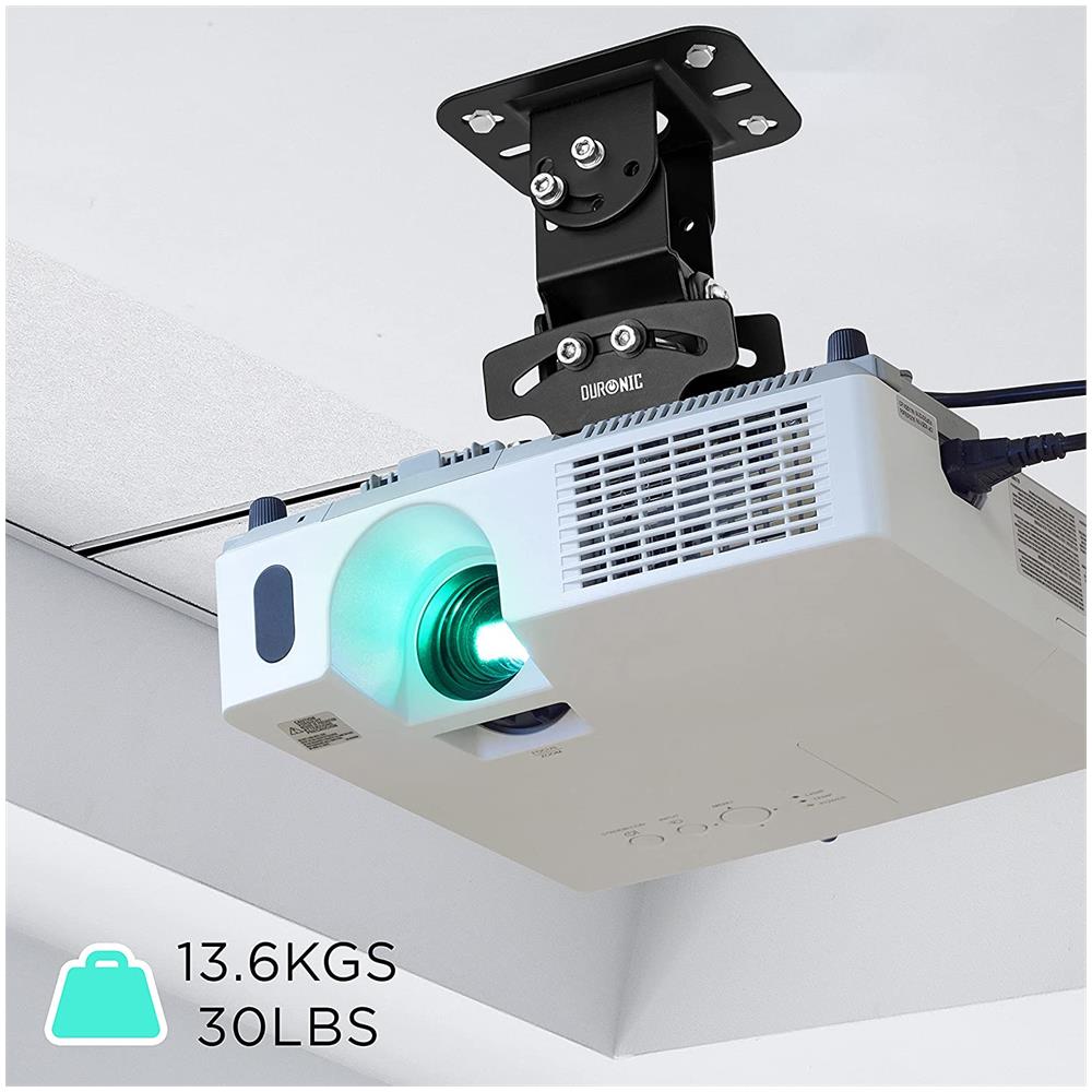Pb03xb Supporto Universale Per Proiettore 13.6kg Distanza Dal Soffitto 154mm Montaggio Parete / Muro / Soffitto Staffa Videoproiettore Per Casa Ufficio Sale Riunioni - Foto 6