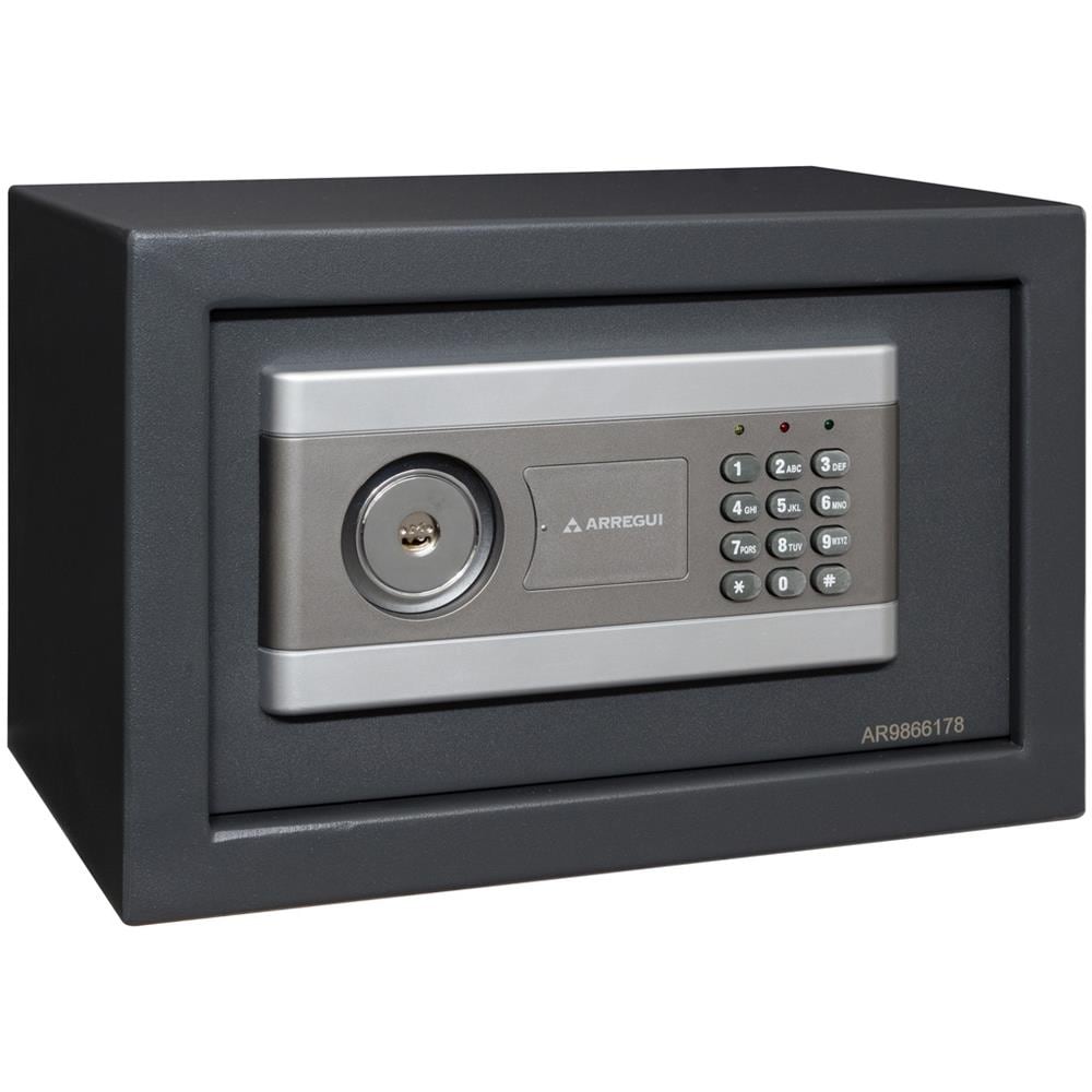 Stylo 19010-s1 Cassaforte In Acciaio Con Doppia Apertura Di Sicurezza, Serratura Elettronica Piã¹ Serratura A Chiave, Cassaforte A Mobile Per Abitazioni E Affari, 20 X 31 X 20 Cm, 8 L - Foto 1