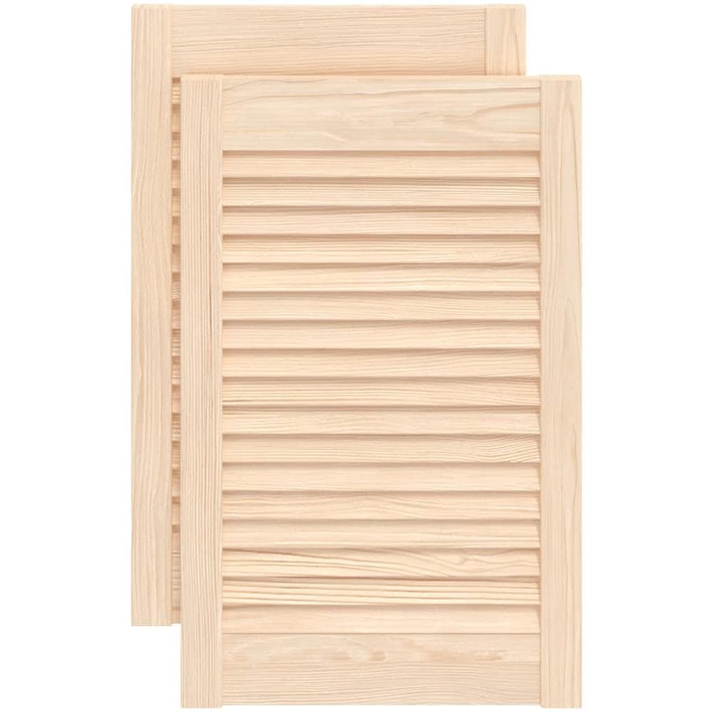 Ante con Design a Lamelle 2 pz 61,5x39,4 cm in Legno di Pino - Foto 1