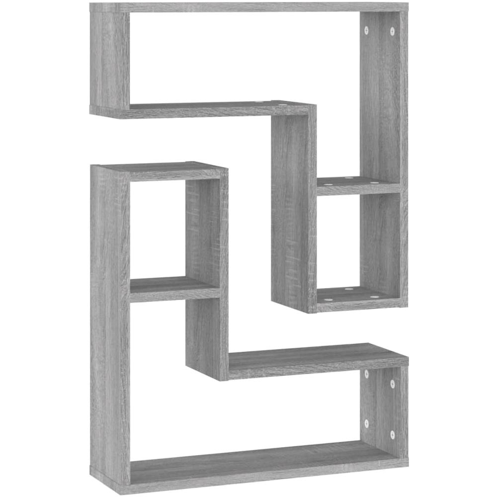 Mensole A Parete 2pz Grigio Sonoma 50x15x50cm Legno Multistrato - Foto 2