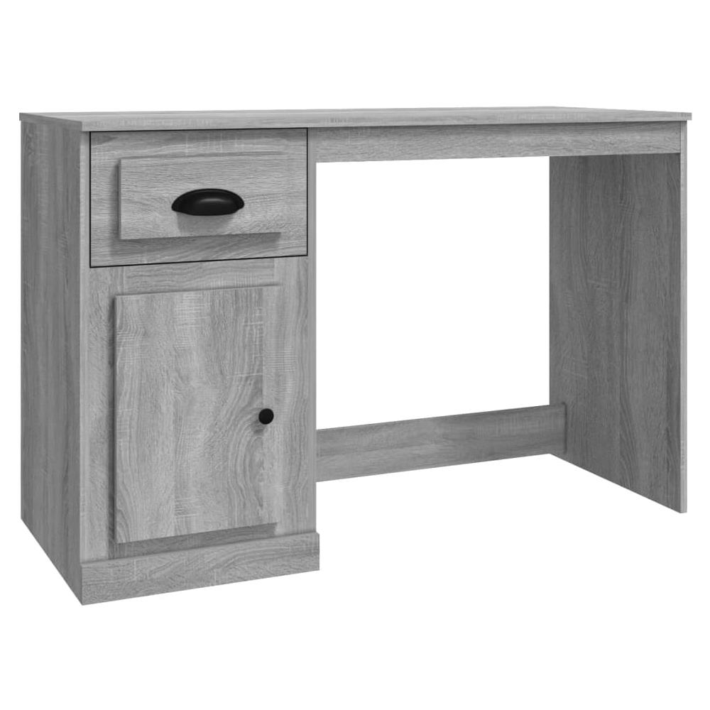 Scrivania Cassetto Grigio Sonoma 115x50x75 Cm Legno Multistrato - Foto 2