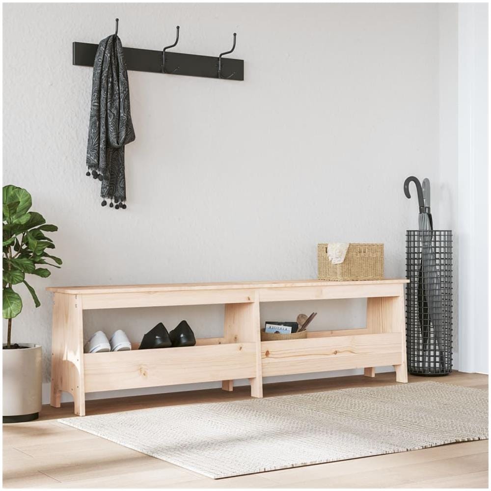 Panca Da Ingresso 16028x45 Cm In Legno Massello Di Pino - Foto 1