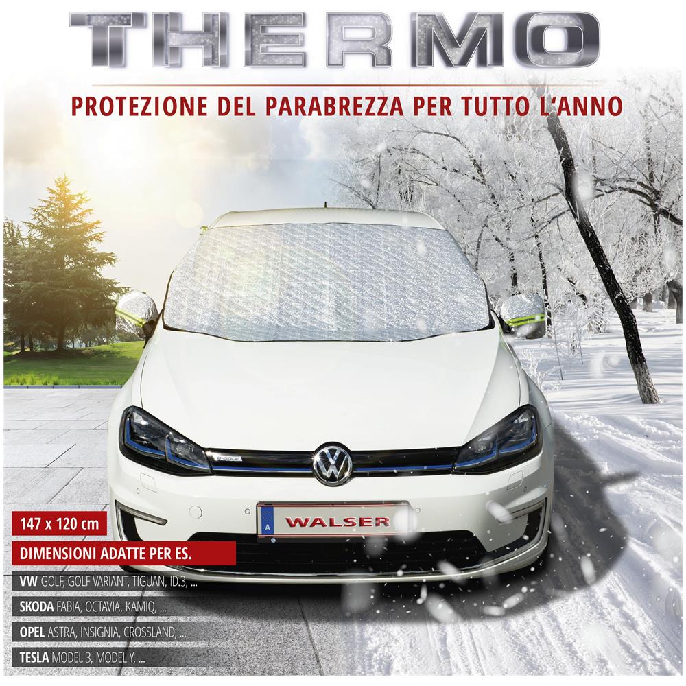 Protettore Termico Del Parabrezza Premium Con Copertura Dello Specchio Laterale 147x120 Cm - Foto 2
