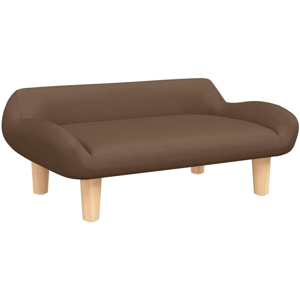 Divano Per Bambini Marrone 70x40x24 Cm In Tessuto - Foto 1
