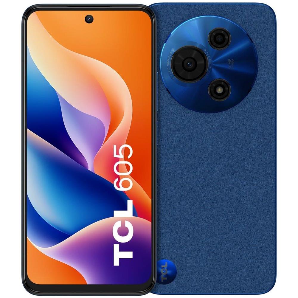605 4G 128GB 4GB Ram Display 6.67"HD+ Main Camera 50MP Dual nanoSim USB Type C Android 15 MediaTek G81 5200mAh Quartz Blue - Foto 1