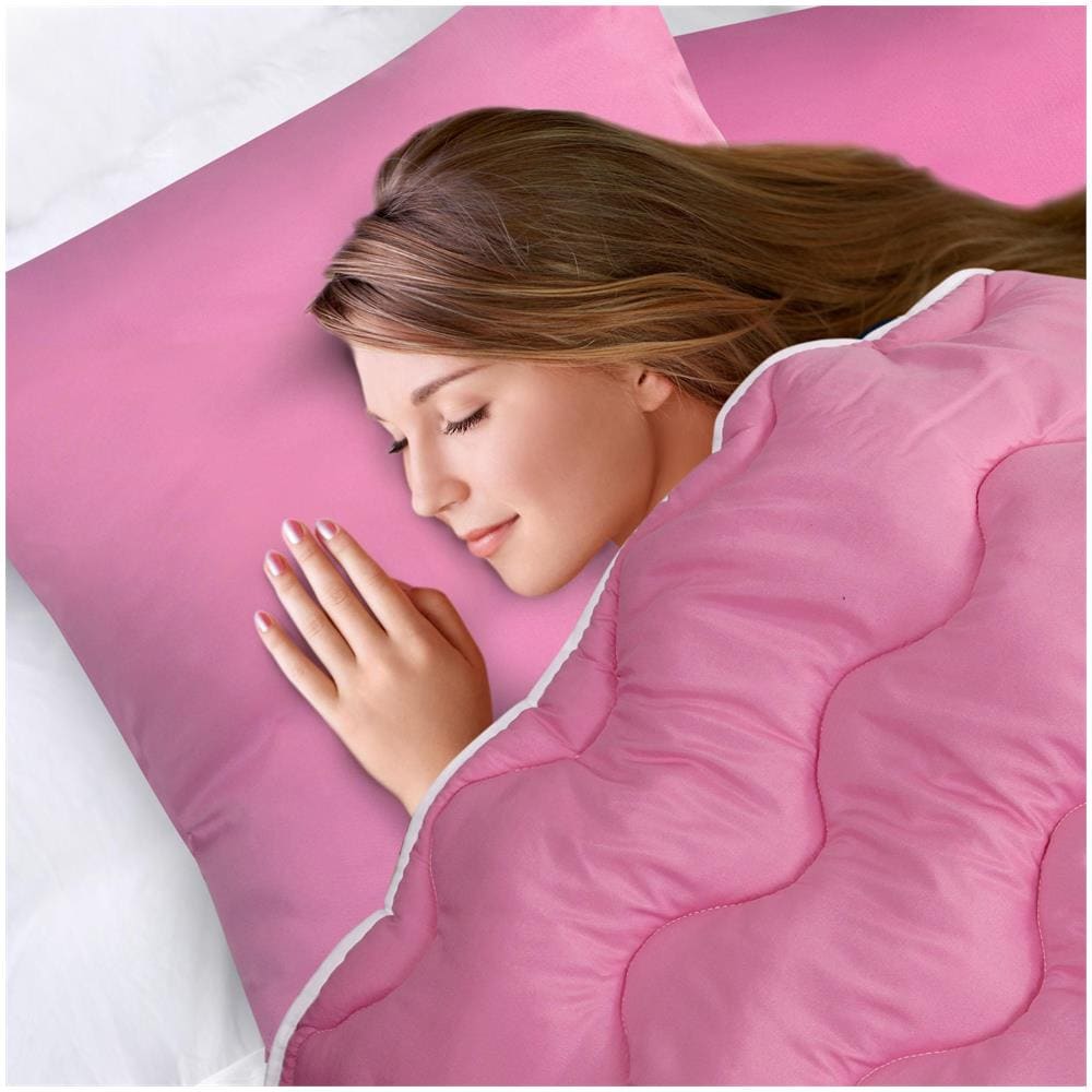 Cuscino 70x80 cm Rosa Microfibra Antiallergica - Foto 3