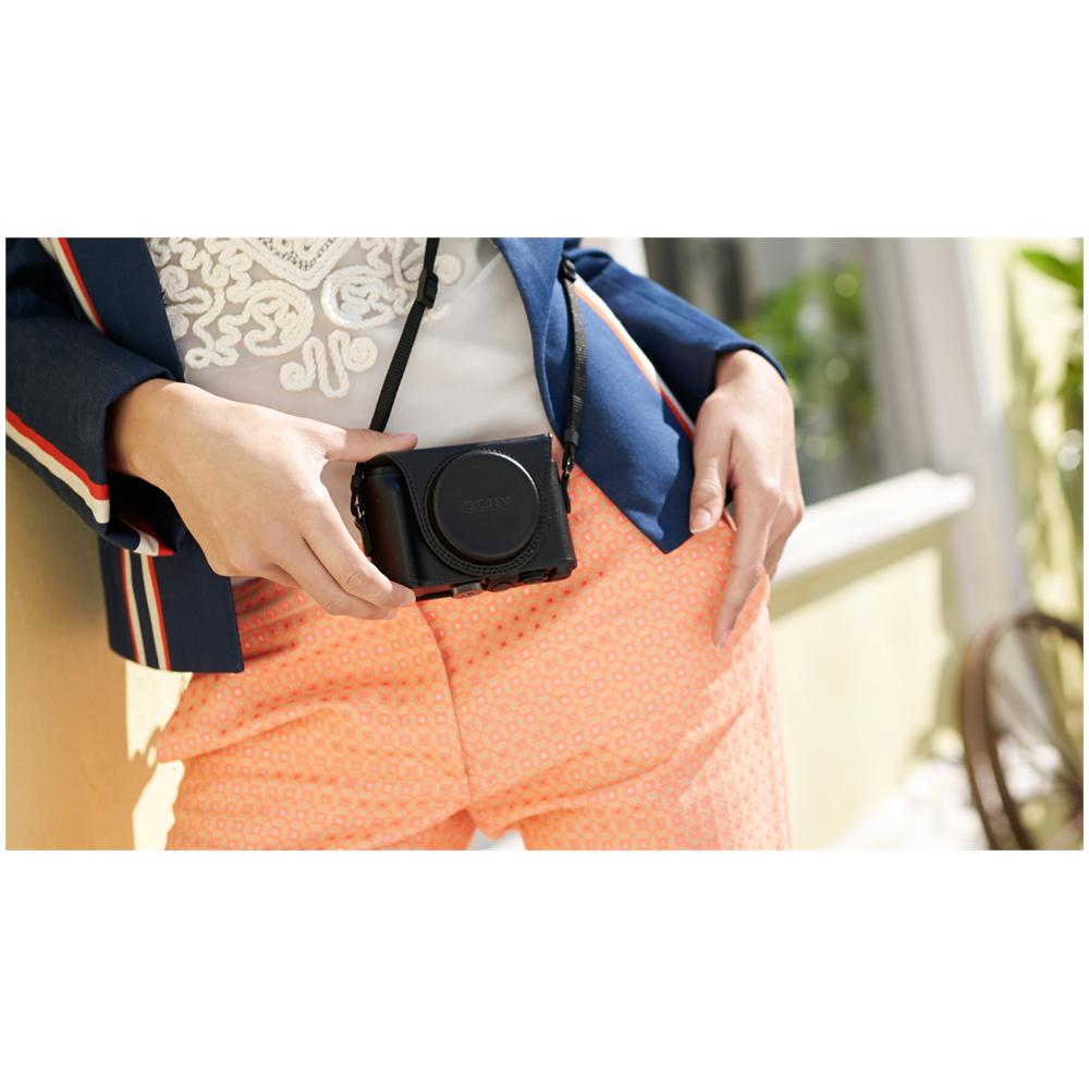 Custodia per Fotocamera Digitale in Pelle Nero LCJHWAB. SYH - Foto 2