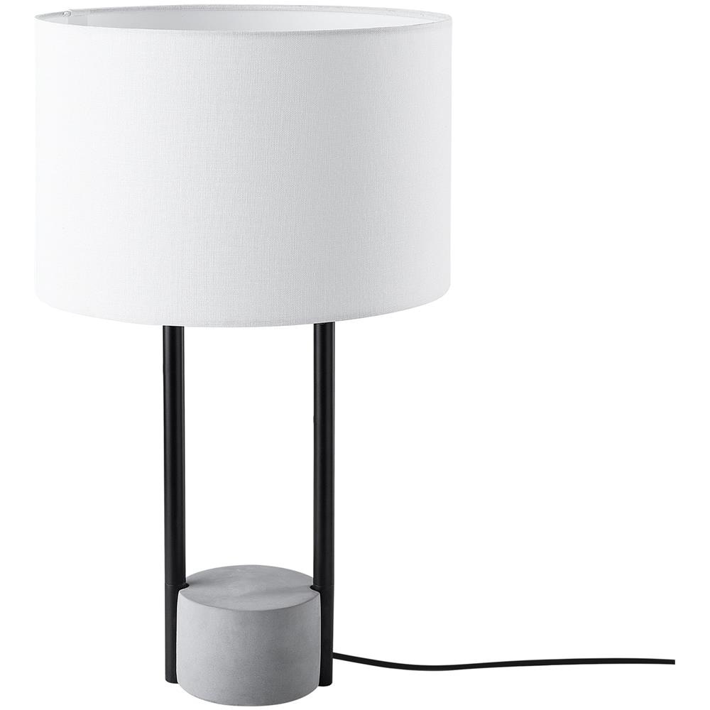 Lampada Da Tavolo Bianca 60cm Remus - Foto 1