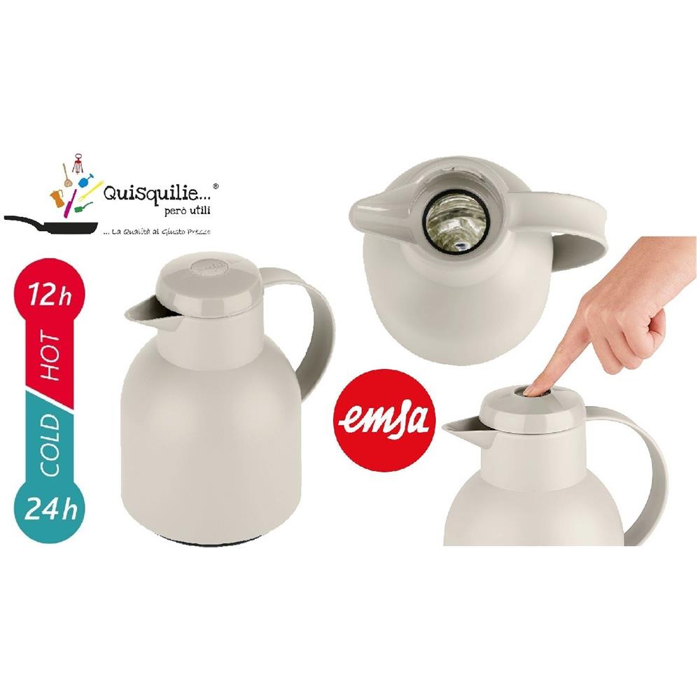 Samba - Caraffa Termica, 1 L, Colori Assortiti Qualità Extra - Grey - Foto 1