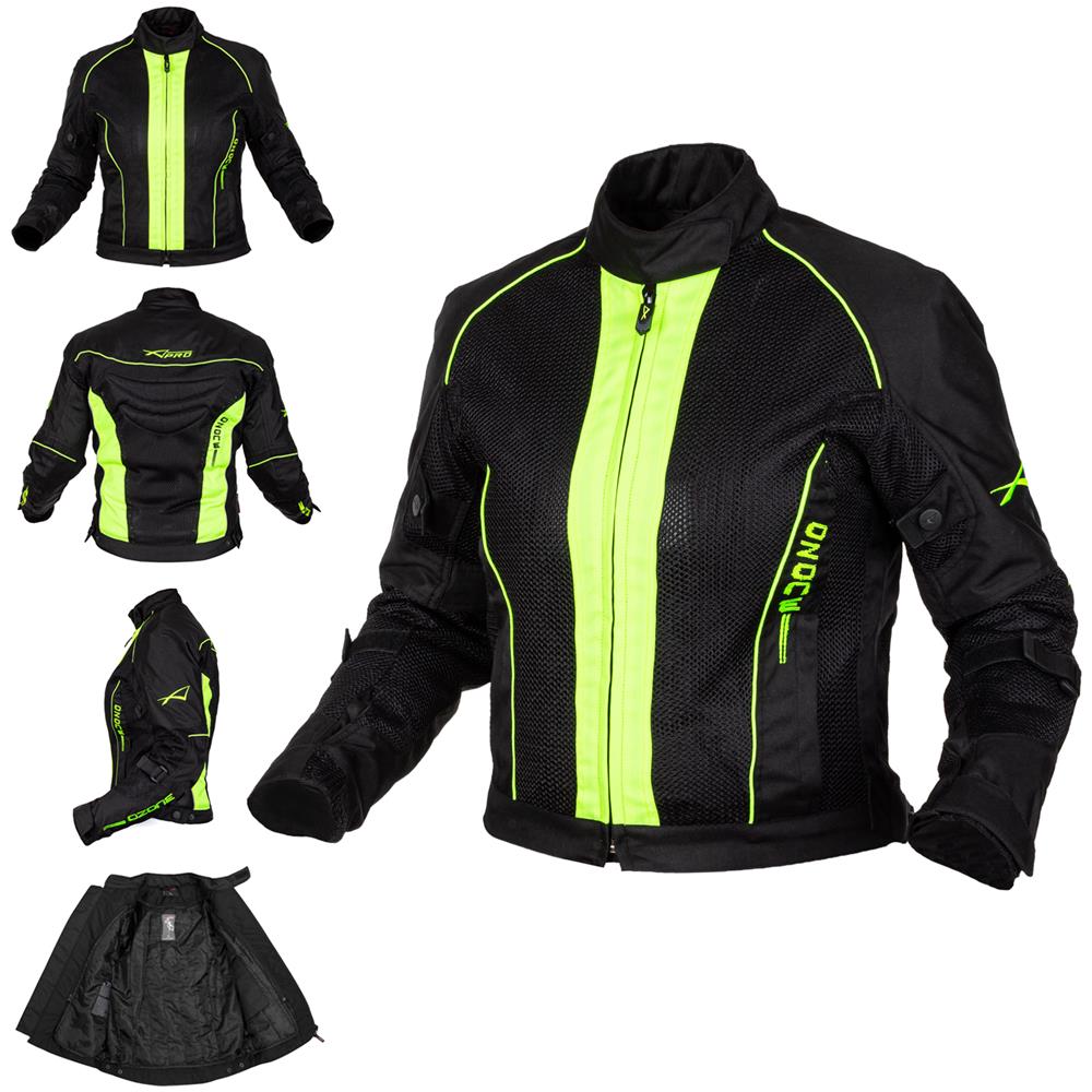 Giacca Donna Moto Estiva Protezioni Omologate Tessuto Mesh Traspirante Fluo Xs - Foto 1