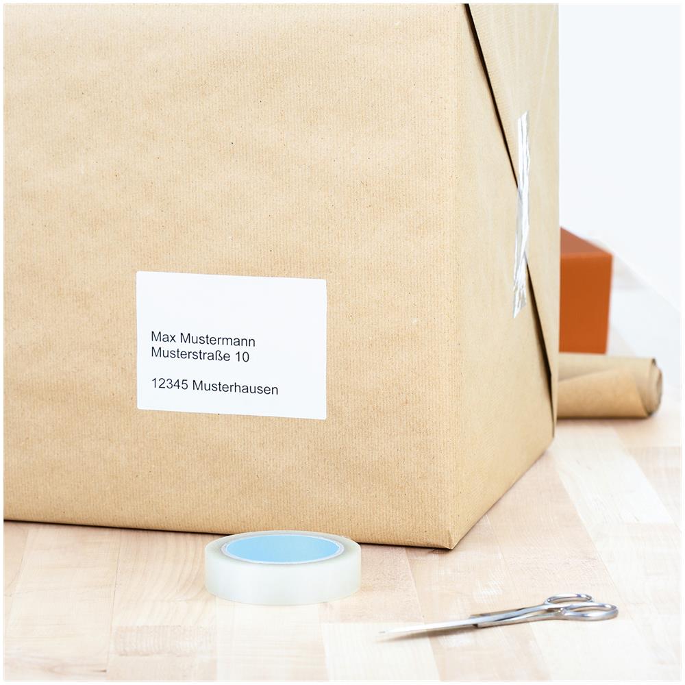 Labels white 78,7x139,7 SuperPrint 400 pcs. , Bianco, Labels / pack - 400 pcs. Sheets / pack - 100 pcs, 78, 7 x 139, 7mm, A4 sheets - Foto 1