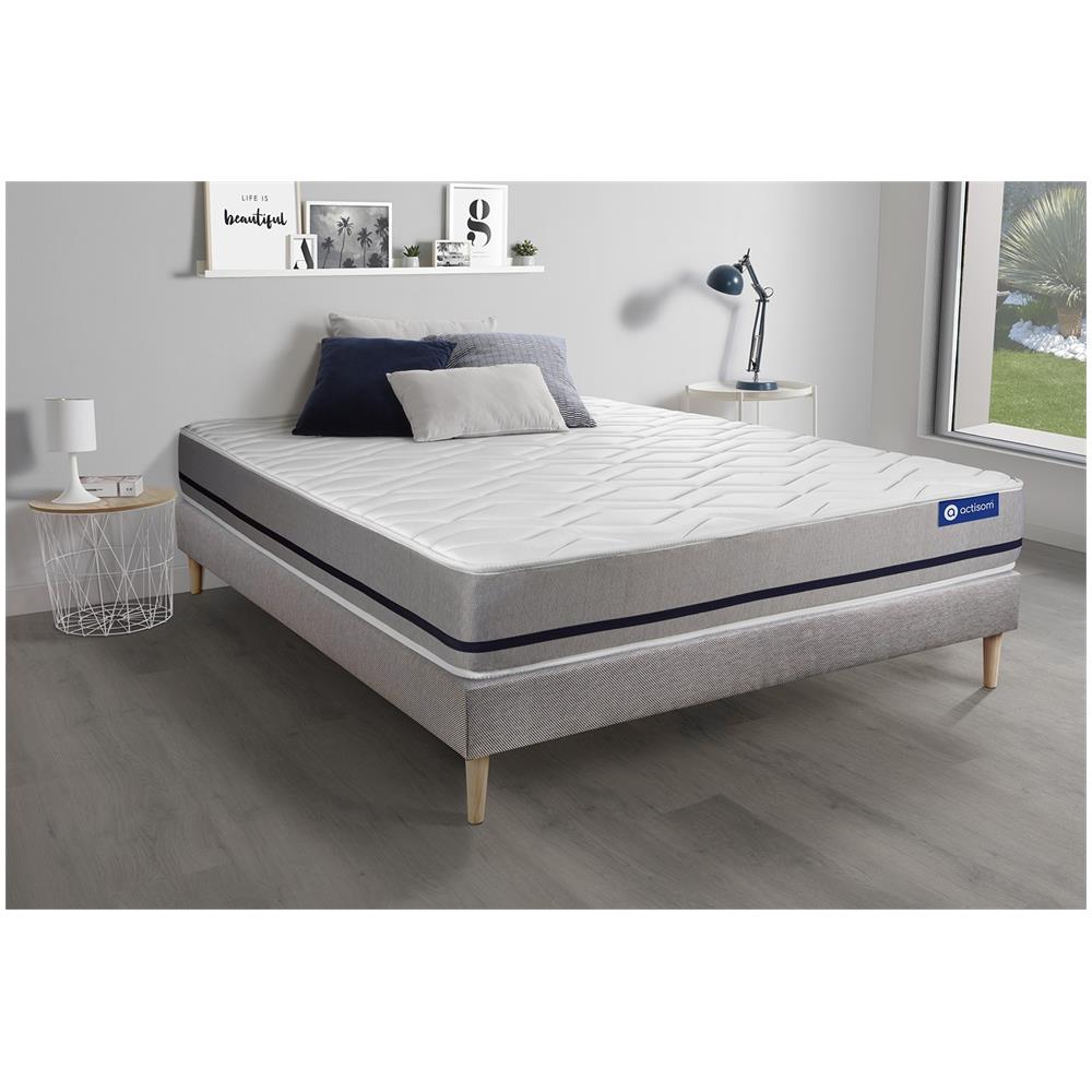 Kit Rete E Materasso Actilatex Soft 135x200cm - Spessore : 20cm - Lattice E Memory Foam - Moderatamente Rigido - Foto 1